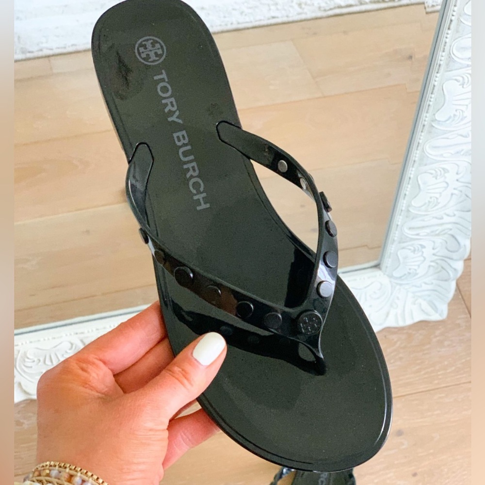 Tory Burch Studded Sandal Black Sz 8